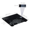 Bathroom Scale-Black Floral - Image 4